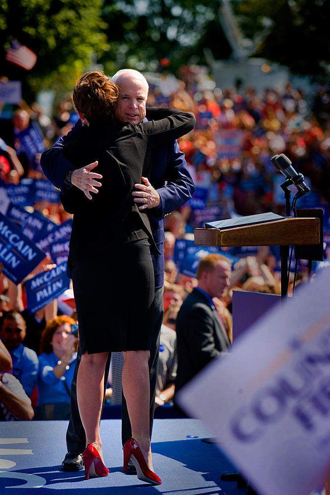 Republican Waltz : Sarah Palin and John McCain : Fairfax Virginia