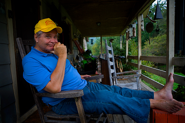 Cooter at Home on his Porch : Washington : Virginia