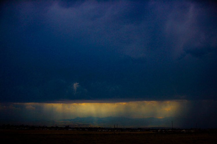 Storm Coming Denver : Colorado : USA