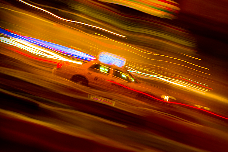 Taxi in a Sea of Madness : 9th & 23rd : NYC