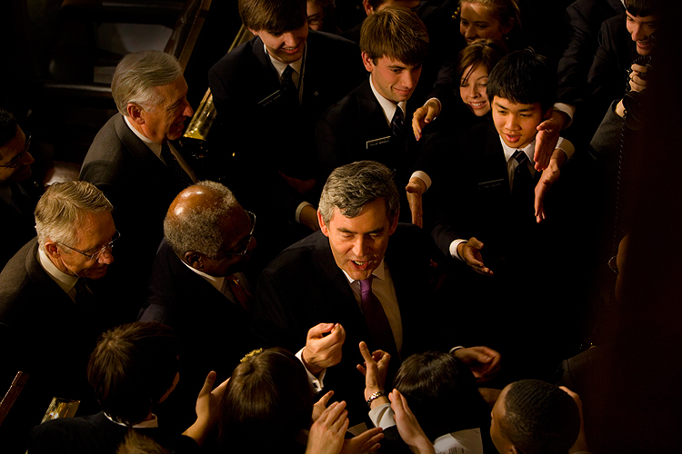 Gordon Brown  As Rockstar : Congress Chamber The Capitol  :  DC