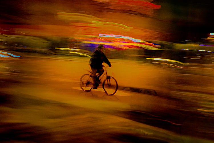 Bike Blur Earth Day : 23rd & 8th Av : NYC