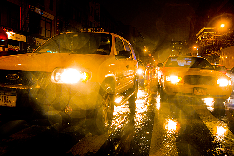 Taxi Rain and the City 3 : 23rd and 8th Av : NYC