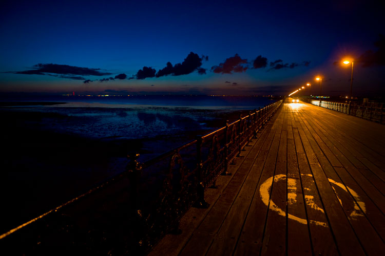 Pier into the Night : Ryde Pier : Isle of Wight UK