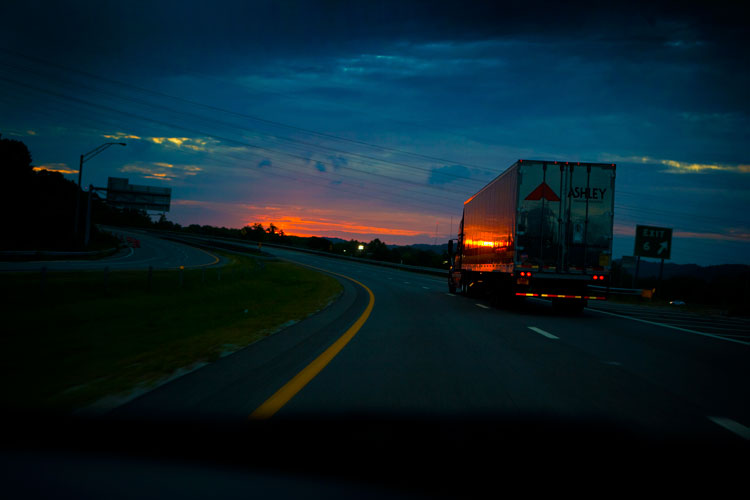 Sunset Truck : Road Trip to the big ATL : West Virginia