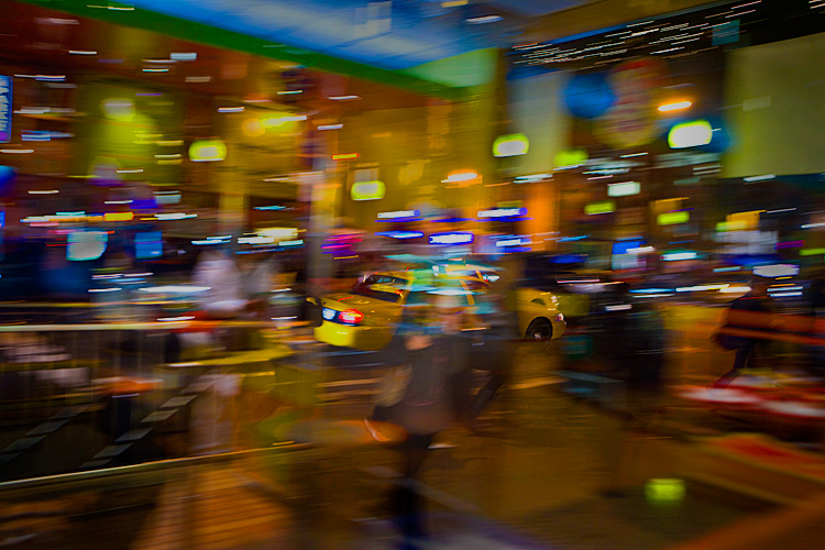Taxi Salad Groove Blur : 23rd & 6th : New York City