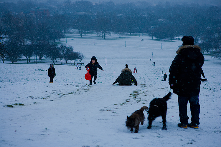 Snow On Primrose Hill : London : UK