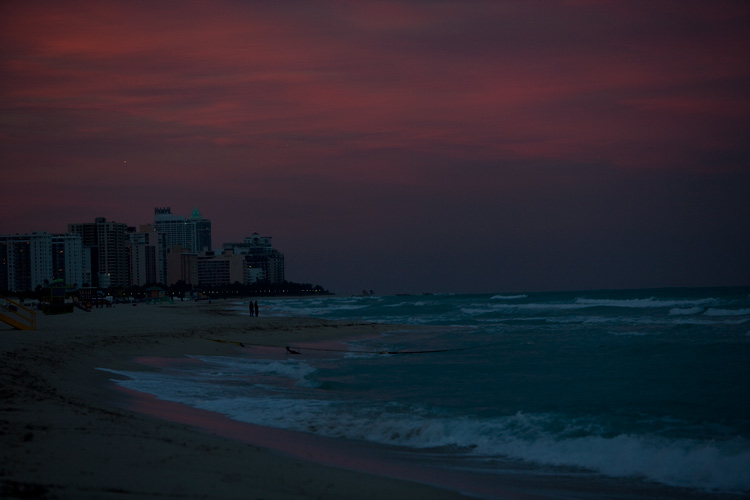 It might be Freezing cold but its still Miami : South Beach : Florida