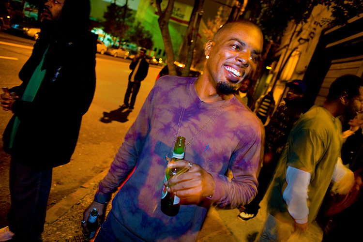 Rapper SideStreet Ked and his People : Video Shoot at Slice : Atlanta