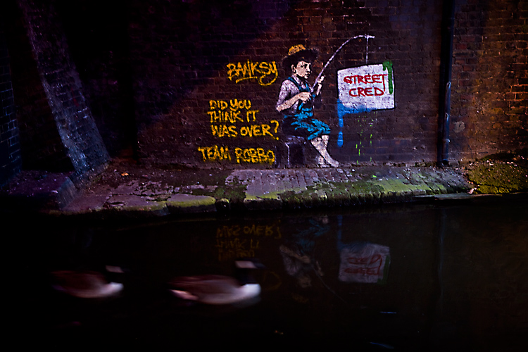 Banksy Forced to Fish for Street Cred : Camden : London