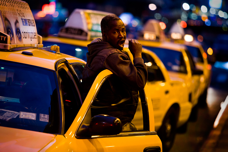 Yawning Cab Driver : Port Authority Bus Terminal : NYC