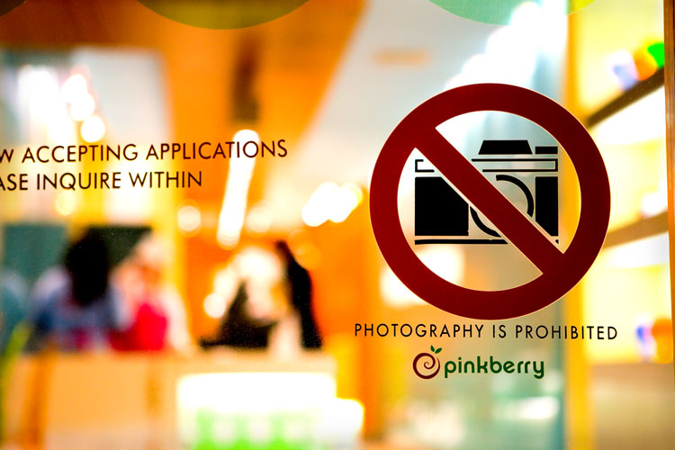 No Photography : Therefore Do Not Buy Ice Cream at PinkBerry : NYC