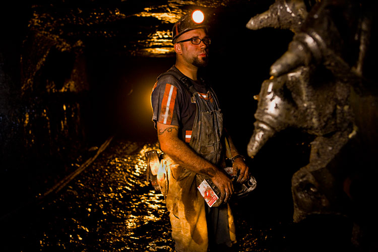 (Chilean Miners are Free) West Virginia Miner : Near Charleston : West Virginia