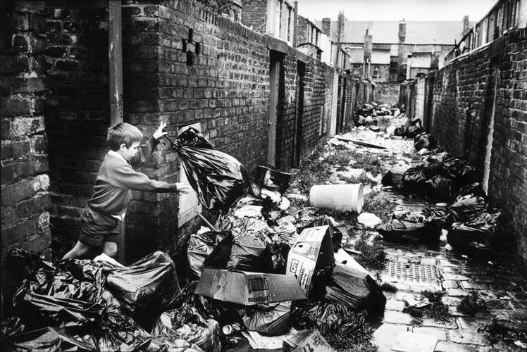 The rubbish piles up in Liverpool, England
