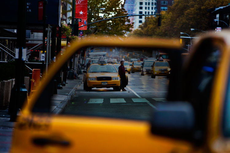 Framed Taxi Driver : Penn Station Taxi Rank : NYC