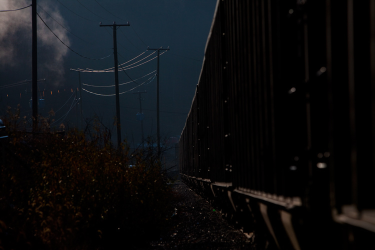 Coal Train Moving Out : West Virginia : USA