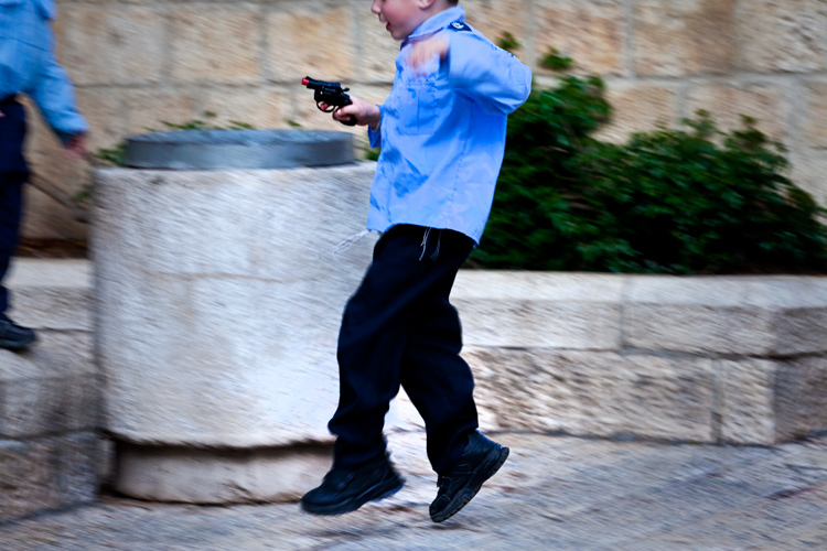 Child with Toy Gun : Jerusalem Old City : Israel