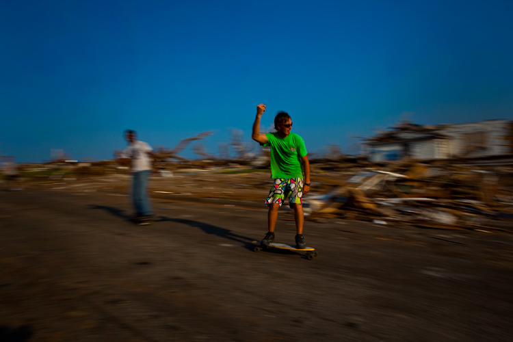 Skater Boys in the Tornado Zone : Joplin  : Missouri
