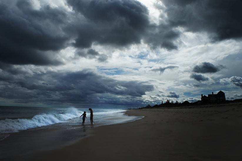 Dark Clouds Over the Hamptons Beaches : Southampton : NY 