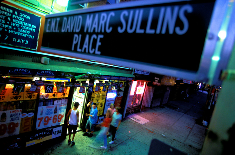 Signs Of Life 9-11 : Streets renamed to honor heroes : EMT David Marc Sullins  : NYC