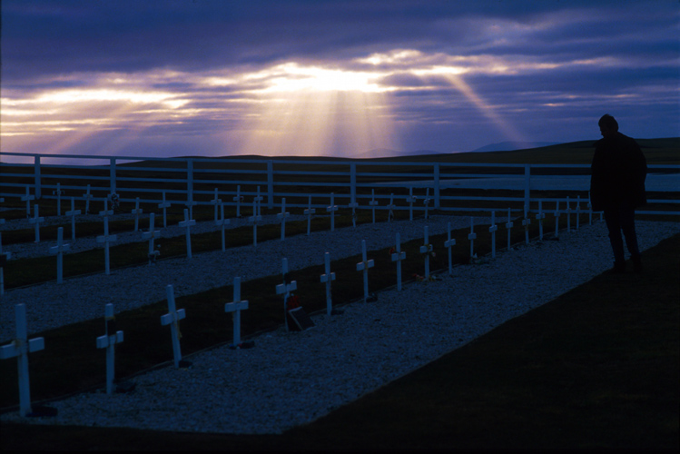 Paying Respects to your Fallen Enemy  : Blue Beach Cemetery : The Falkland Islands / Las Malvinas