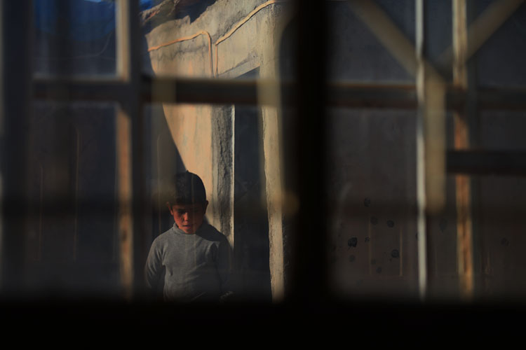 Boy in his Families Compound : Iraq