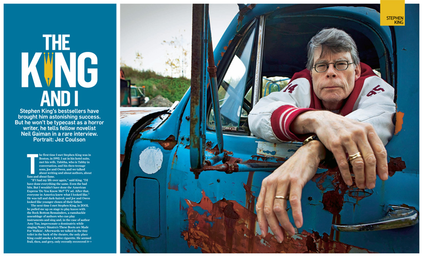 The King in his Counting House : Writer Stephen King : Bangor Maine : USA
