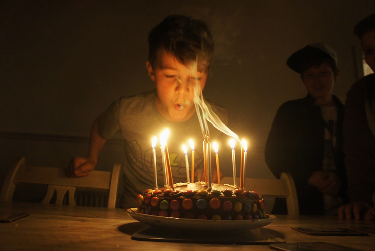 Birthday Boy and his Cake : Camden : London
