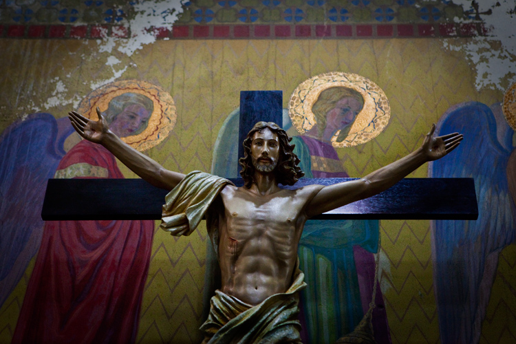Muscled Jesus of Sao Paulo : Igreja da Consolacao : Brazil