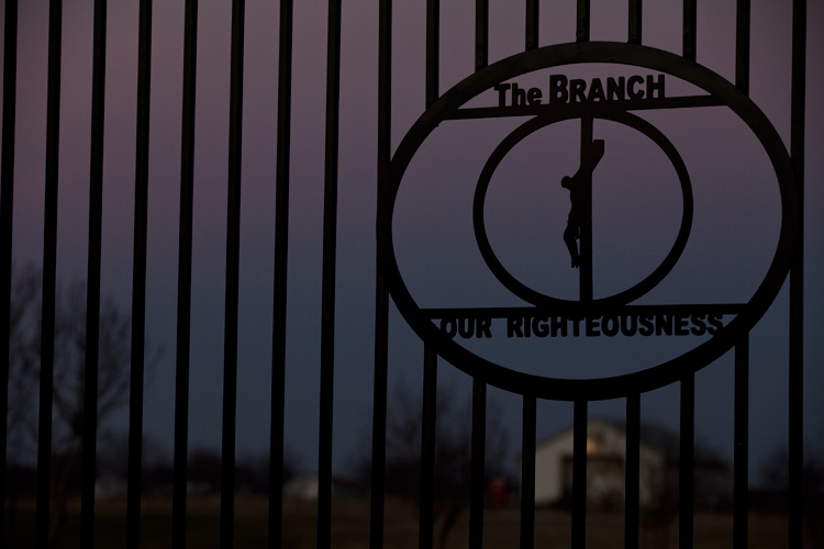 Gate of The Branch Davidian Compound 2013 :  Waco : Texas