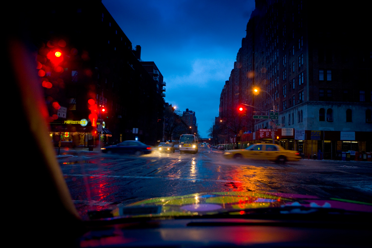 Taxis at Dawn : 23rd and 9th Av : NYC