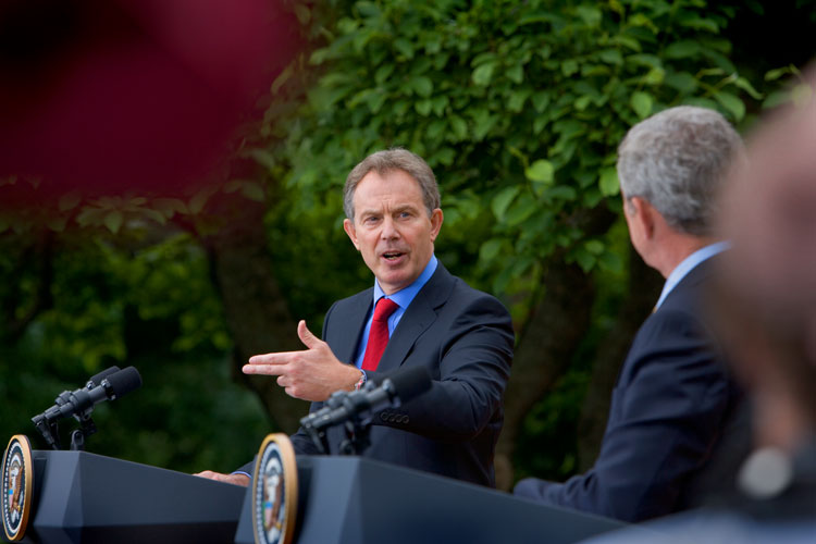 Bush Blair Final Show #2 : White House Rose Garden DC