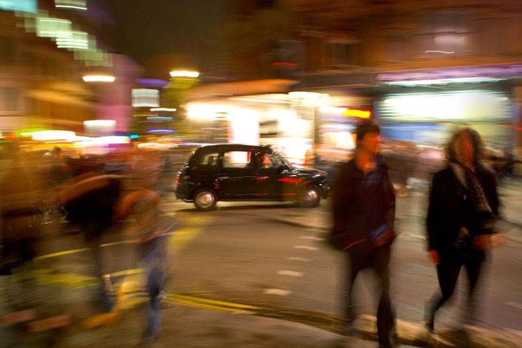Friday Night is Alright for Fighting : Shaftesbury Ave : London