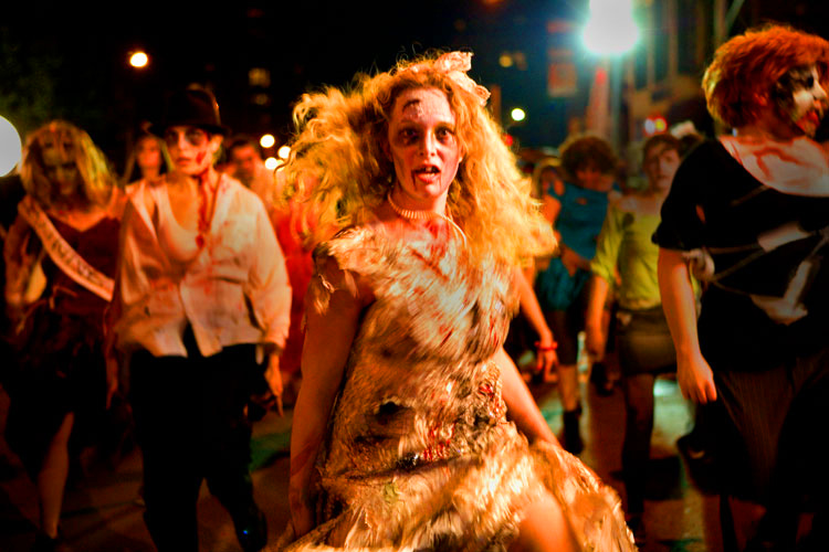 That Girl Zombie Dancer has seen me! : Village Halloween Parade : NYC