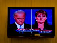 Is She Crazy or is it Just Me ? Palin Biden TV Debate : Portsmouth : Rhode Island USA