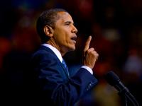 Barack Obama Looking Presidential : Richmond : Virginia