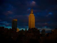 Empire State Storm - Sun Above the City : Midtown : NYC