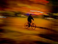 Bike Blur Earth Day : 23rd & 8th Av : NYC