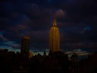 Empire State Sun Light and Storm : Midtown Manhattan : NYC