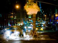 Mad Taxis in Steam : Maddison & 63rd St : New York City