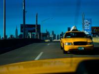 Yellow Cabs and Blue Sky in the Big City : NYC : USA