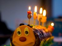 Jez Birthday Caterpillar Cake : London : UK