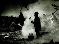 Boy in Smoke : Near Goma in the time of Genocide : Rwanda
