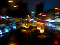 Crazy City of Yellow cabs : 6th Av : NYC 