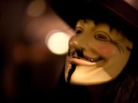 Guy Fawkes Mask : Trafalgar Square : Occupy London