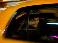 Amin hits the road in a big yellow Taxi : 23rd and 8th Av ; NYC