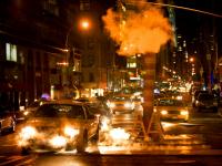Beast Cabs in Steam : Lexington and 65th St : NYC