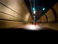 Black Cab Blackwall Tunnel : Greenwich Bound : East London