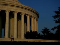 The Writing on the Golden Wall : Jefferson Memorial DC