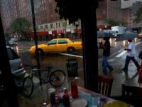 Rain in the City - Umbrellas and Taxis : 23rd and 9th : NYC